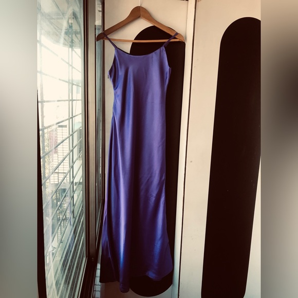 Silk SATIN LONG SLIP DRESS - Picture 9 of 13